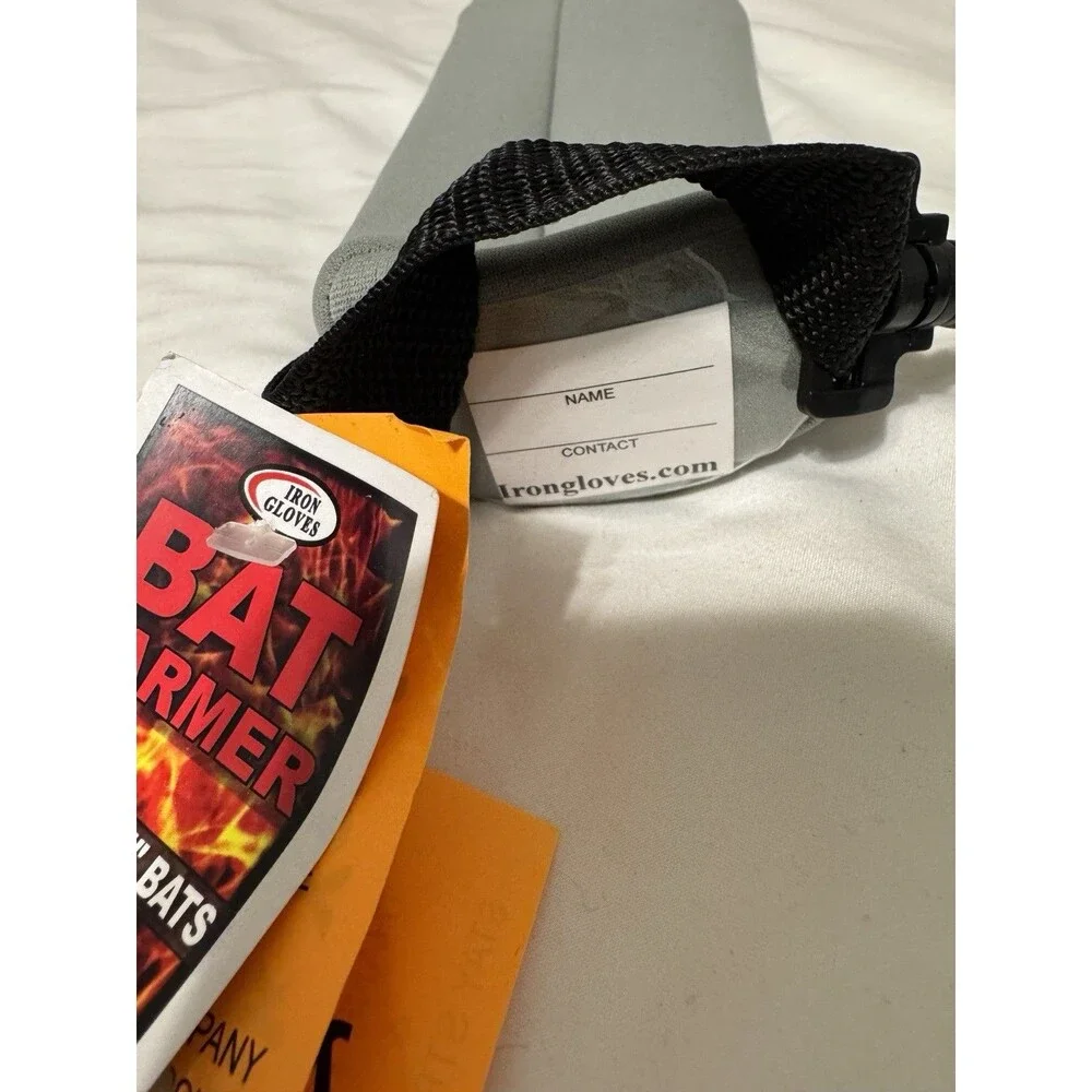 Iron Gloves Insulated Bat Warmer Cover Baseball Softball 2 1/4” Bats - GRAY